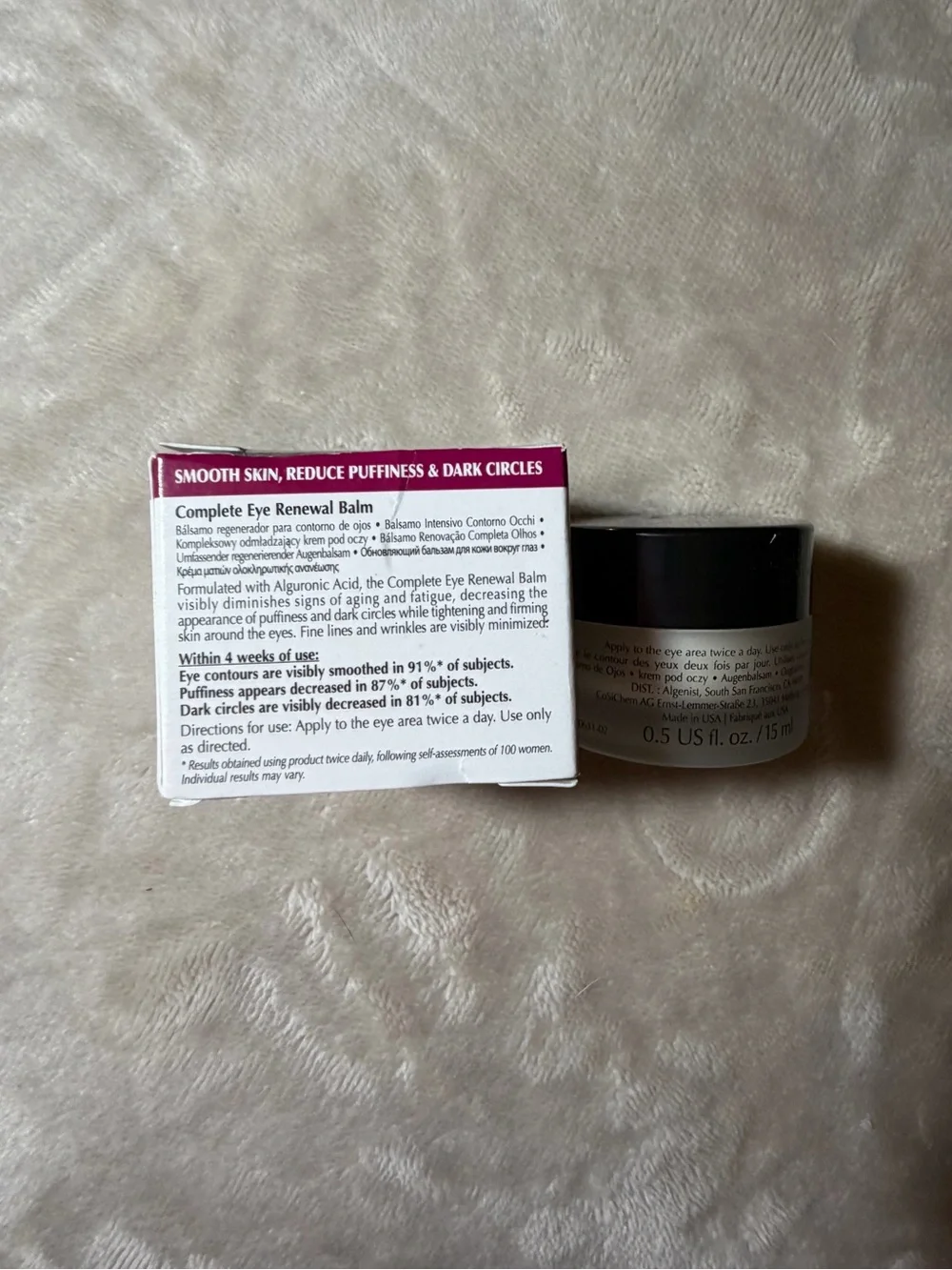 Algenist Complete Eye Renewal Balm – 0.5 US Fl. Oz. / 15 mL